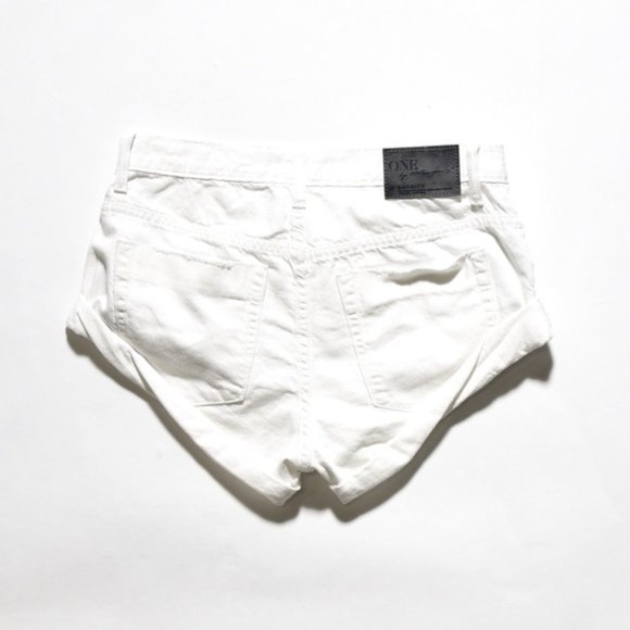 NWT One Teaspoon Chalk Bandit Denim Shorts - Picture 5 of 5